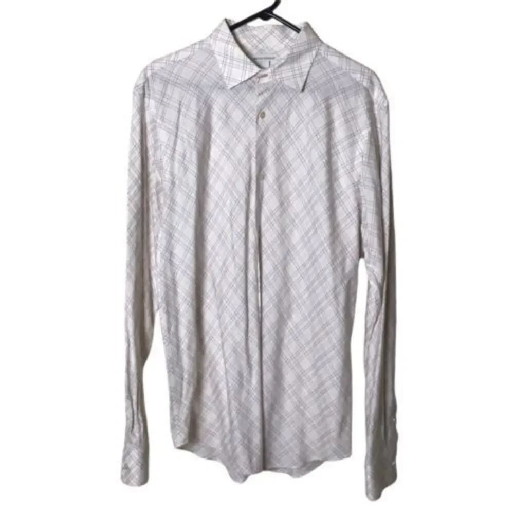 Banana Republic Shirt Mens Large 16-16 1/2 Multicolored Button Up Collared
